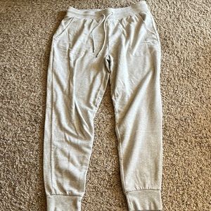 Light gray jogger sweatpants
